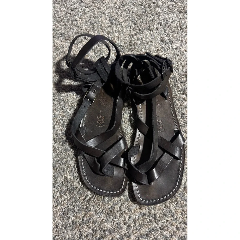 Gianluca L'Artigiano Del Cuio Leather Gladiator Sandals Italy Mens 8 Womens 10